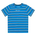 Kid's Stripe Short Sleeve Tee, Blue / 10
