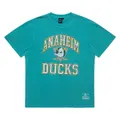 Men's Anaheim Ducks Cracked Puff Arch Tee, Green / L