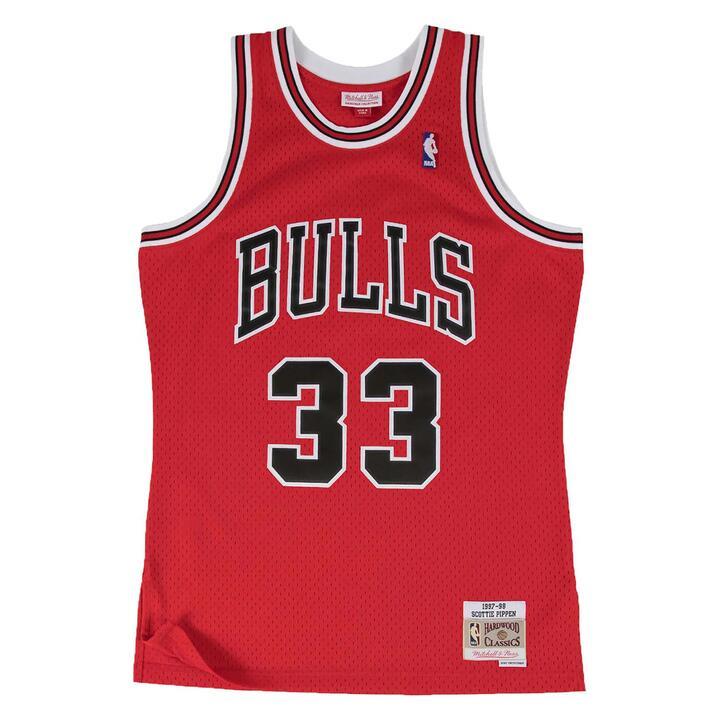 Chicago Bulls Scottie Pippen 97-98 Swingman Jersey, Red / XL