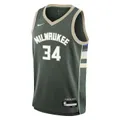 Junior's NBA Milwaukee Bucks Giannis Antetokounmpo Icon Swingman Jersey, Green / S