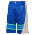 Junior's NBA Milwaukee Bucks City Edition Swingman Shorts, Blue / L