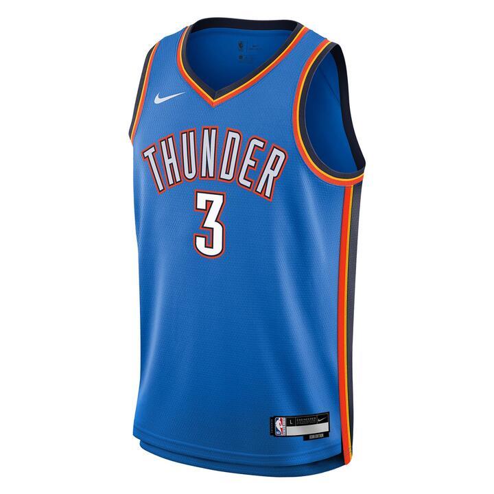 Junior's NBA Oklahoma Thunder Josh Giddey Icon Swingman Jersey, Blue / XL