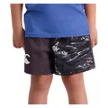 Boy's Militia Harlequin Shorts, Black / 12