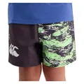 Boy's Militia Harlequin Shorts, Green / 10