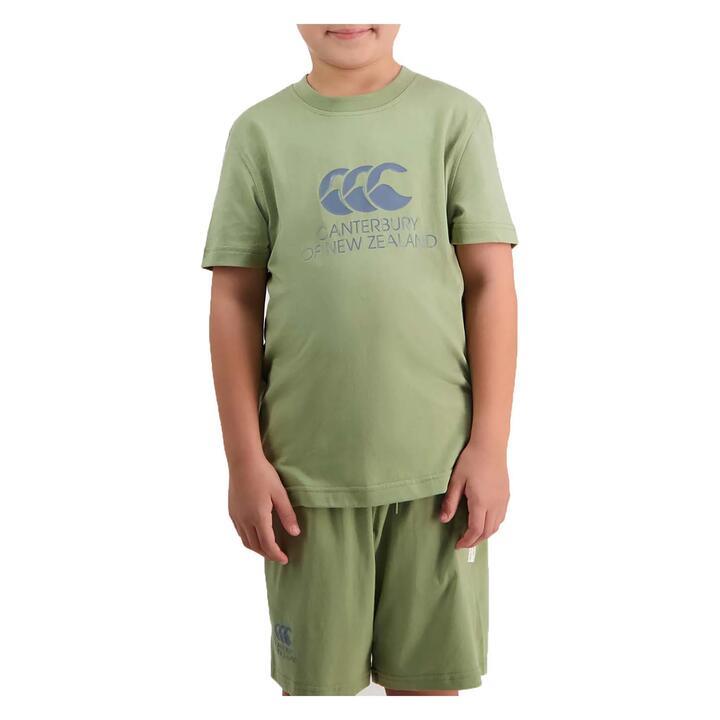 Kid's CNZ Large Logo T-Shirt, Green / 14