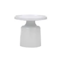 Sigge Metal Side Table - White