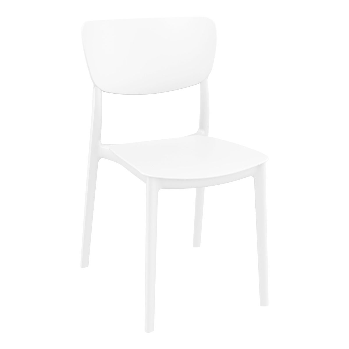 White Monna Chair by Siesta - Outdoor Dining Chair - Made in Europe