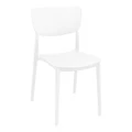 White Monna Chair by Siesta - Outdoor Dining Chair - Made in Europe