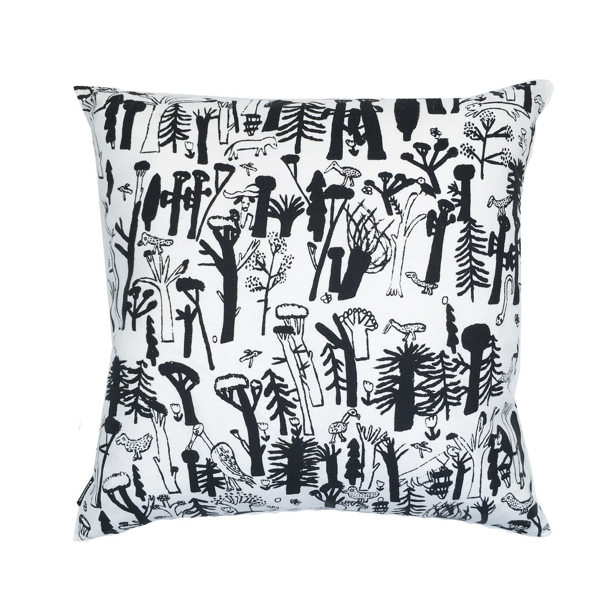 Kauniste Woodlands Black Cushion Cover