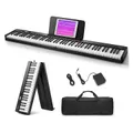 Eastar EP-10 Foldable Semi-Weighted Full Size 88-Key Portable Electric Piano - Piano