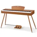 Donner DDP-80 88 Key Fully Weighted Compact Digital Piano Wooden Style + Pedal - Natural / Piano