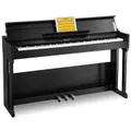 Donner DDP-90 Upright Digital Piano 88-Key Weighted Black and Flip Cover Design - Piano