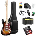 Donner DST-152 39 Inches Electric Guitar Kit HSS Pickup Coil Split Solid Body Electric Guitar with Amp/Bag/Accessories - Sunburst