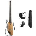 Donner HUSH-I Mute Acoustic-Electric Guitar Kit for Travel Silent Practice - Maple / Guitar