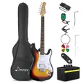Donner DST-100 Solid Body S-S-H Pickups Electric Guitar Kit with Amplifier - Sunburst