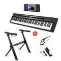 Donner DEP-20 Portable Keyboard Piano 88-Key Weighted with Sustain Pedal - Piano + Stand