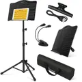 Donner DMS-1 Sheet Music Stand Folding Travel Metal Music Stand With Carrying Bag