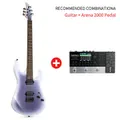Donner DMT-100 Solid Body Electric Guitar Matte Finish 39 Inch Metal Electric Guitar Beginner Kits - Guitar + Arena 2000 Pedal