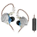 KZ ZSN Pro Wired Earphone Hybrid Technology In-ear HiFi Bass Earbuds with Mic - Blue