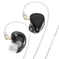 KZ ZEX Pro Wired Earphones In-Ear Electrostatic Dynamic&Balanced Detachable Cable Earphone Noise Cancelling - Black