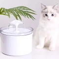2.5L Pet Cat Water Fountain USB LED Light Automatic Circulation Activated Carbon Multi-filter Safe for Pet Drinking
