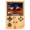 ANBERNIC RG351V 128GB Handheld Retro Game Console Wood Grain Color