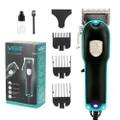 VGR V-123 Wired Electric Hair Clipper with 4 Guide Combs, Haircut Machine Barber Trimmer - EU Plug