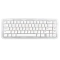 FirstBlood B67 65% Full Acrylic Gasket Mount Wired/Bluetooth/2.4G Triple Mode RGB Mechanical Keyboard- White Transparent