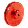 TWO TREES 3D Printer Parts VORON V2.4 80 Teeth GT2 Timing Pulley Bore 5mm Belt Width 6mm Aluminum Alloy Driving Wheel - Red