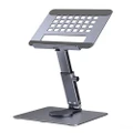 Desk Tablet Stand 360 Rotatable Metal Silver Grey