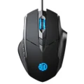 Inphic PW1 Wired Gaming Mouse 6 Keys Macro Definition Glowing Mute Mouse 4000DPI Adjustable