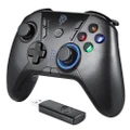 EasySMX Arion9110 Wireless Game Contoller, 2.4G Gamepad for PS3, TV Box, Windows XP/10/7/8/8.1 - Black
