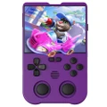 AMPOWN XU10 Handheld Game Console, 3.5-inch, 64GB TF Card, Linux, 10000+ Games - Purple