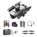 S99 Max RC Drone Dual 4K HD WiFi FPV 2.4GHz 4-Sided Obstacle Avoidance With Light 2 Batteries - Grey