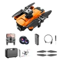 S99 Max RC Drone Dual 4K HD WiFi FPV 2.4GHz 4-Sided Obstacle Avoidance With Light 1 Battery - Orange