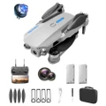 E88 EVO Brushless Motor Drone with Dual Cameras, 2.4GHz, 2.4G WIFI, Optical Flow Positioning, 2 Batteries, Grey