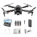 S151 Foldable Brushless Drone 2.4GHz Optical Flow Positioning 4-Sided Obstacle Avoidance - 1 Battery, Dual Cameras