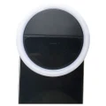 LED Selfie Light Ring Flash Fill Clip Camera for Mobile Phone Tablet iPhone 150mAh Samsung Lumin Ring Clip Light - Black