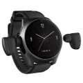Aipower W28 3-in-1 Smartwatch with Wireless Earbuds MP3 Player - Black