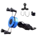 X-type Phone Holder Fit For 4-6" Phone GPS Fixed On E-Scooters Motorcycle Bike - Blue