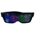Rechargeable LED Bluetooth Glasses Black Frame Four Colors