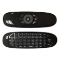 C120 Arabic Version 6-Axis Gyro 2.4G Wireless Air Mouse QWERTY Keyboard for Android/Windows/Mac OS/Linux Systems - Black