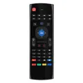MX3 Russian Version 6-Axis Gyro 2.4G Wireless Air Mouse Keyboard Motion-Sensing Remote Control - Black