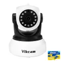 VikCamera C7824WIP WiFi 720P IP Camera with 32GB TF Card IR-cut ONVIF2 Motion Monitor Night Vision P2P Security White