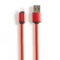 Red Pofan PO7 USB to Lightning Data Cable 1m Hot Feeling Discoloration Red To Yellow Charging Cable