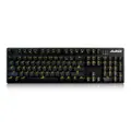 Ajazz AK52 Wired Mechanical Gaming Keyboard Brown Switch Ergonomic Backlight 104 Keys Anti-ghosting - Black