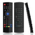 MX3 6-Axis Gyro 2.4G Wireless Air Mouse QWERTY Keyboard Motion-Sensing Remote Control - Black