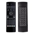 MX3-L-M Backlight & Voice Input 6-Axis Gyro 2.4GHz Wireless Air Mouse Keyboard with IR Learning Remote Control - Black