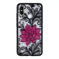 Emboss Flower Phone Case for Xiaomi Mi8 Protective Air Shell TPU Back Cover - Transparent