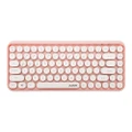 Ajazz 308i Bluetooth 3.0 Wireless Keyboard 84 Classic Round Keys Support Windows/iOS/Android And Other Common Systems - Pink